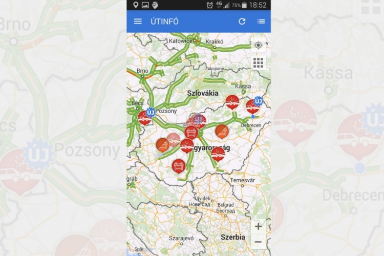 Útinformációs telefonos alkalmazást készítettek a rendőrségnél